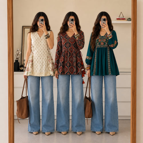3 Short Kurtis, One Perfect Combo | SK-03