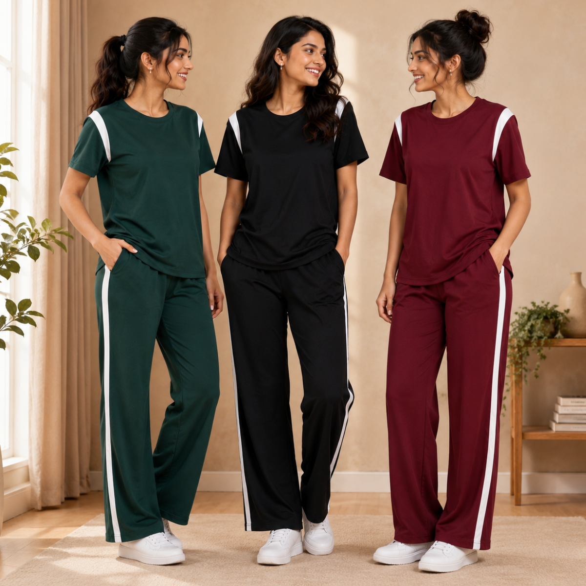 3 T-Shirt With Trouser Daily Wear Combo ( T4 )