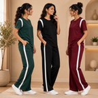 3 T-Shirt With Trouser Daily Wear Combo ( T4 )