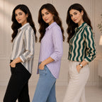 3 Casual Cotton Shirt For Women-Everyday Comfort Shirts |SC-03