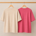 Pack of 2 Casual T-Shirts | Oversized Printed T-Shirt Combo Pack |  TT-012