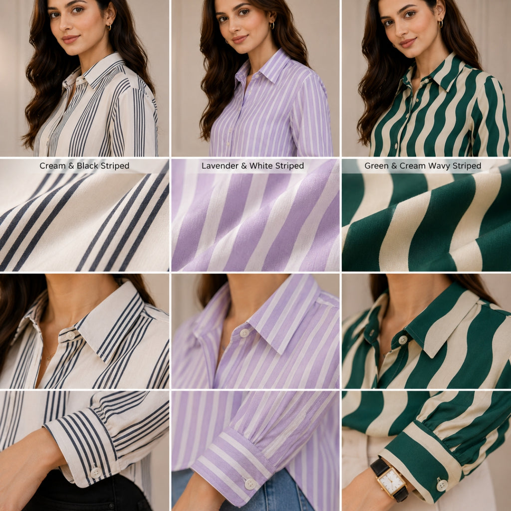 3 Casual Cotton Shirt For Women-Everyday Comfort Shirts |SC-03