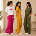 3 T-Shirt With Trouser Daily Wear Combo ( T5 )