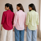 3 Casual Cotton Shirt For Women-Everyday Comfort Shirts |SC-04