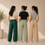 Pack of 3  Women Cotton T-Shirt Trouser Set (T-15)