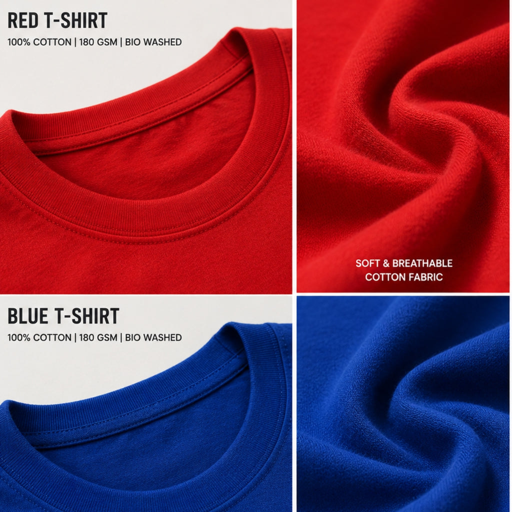 Oversized Printed T-Shirt Combo Pack | Pack of 2 Trendy Tees | TT-03