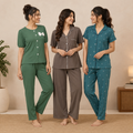 3-Pack | Cotton Night Suit | Floral Printed Wear | NG-011