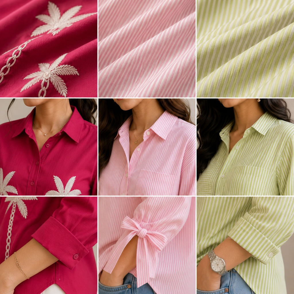3 Casual Cotton Shirt For Women-Everyday Comfort Shirts |SC-04