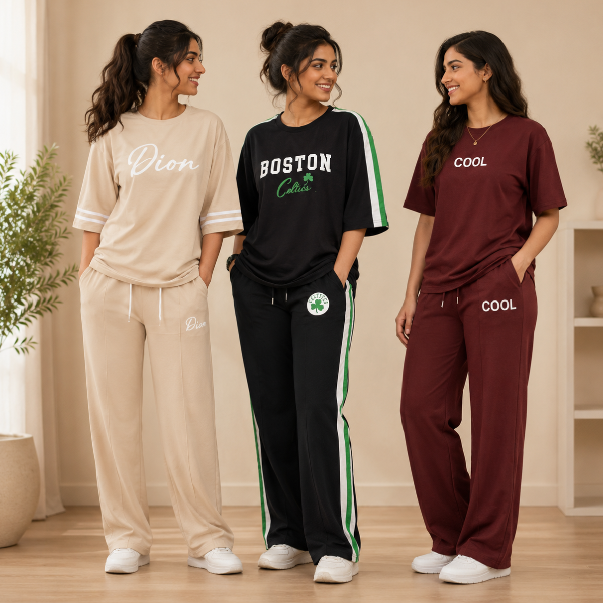 3 T-Shirt With Trouser Daily Wear Combo ( T6 )