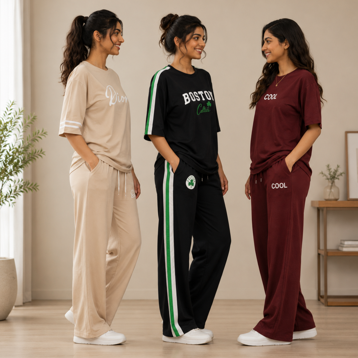 3 T-Shirt With Trouser Daily Wear Combo ( T6 )