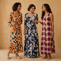 3 Printed Maxi Dress – Style Meets Comfort | MD-07