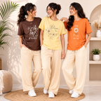 3 T-Shirt With Trouser Daily Wear Combo ( T1 )