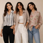 3 Casual Cotton Shirt For Women-Everyday Comfort Shirts | SC-01