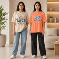 Oversized Printed T-Shirt Combo Pack | Pack of 2 Casual Tees | TT-04