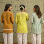 3 Chikankari Embroidery Short Kurtis | CSK-08