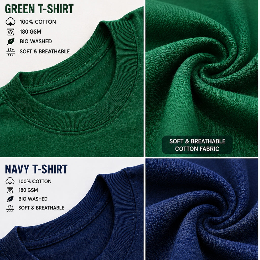 Oversized Printed T-Shirt Combo Pack | Pack of 2 Casual Tees | TT-05
