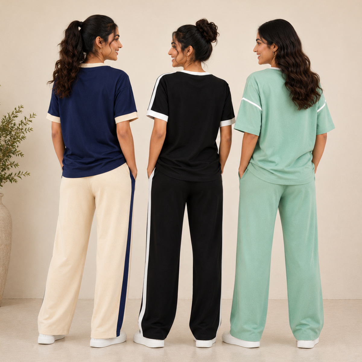 3 T-Shirt With Trouser Daily Wear Combo ( T9 )