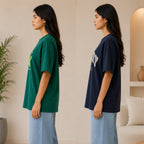 Oversized Printed T-Shirt Combo Pack | Pack of 2 Casual Tees | TT-05