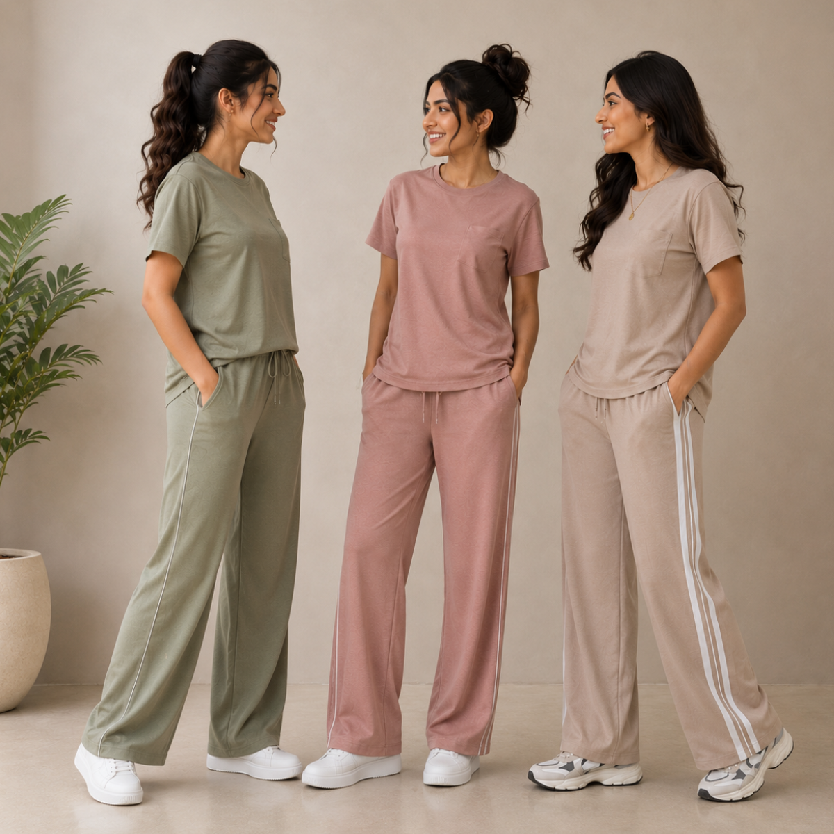 3 T-Shirt With Trouser Daily Wear Combo ( T10 )