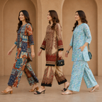 Printed Co-Ord | Pack of 3 | Casual Ethnic Fusion Wear | CC-014