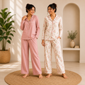 Women’s Cotton Night Suit | Pack of 2 | Floral Printed Sleepwear