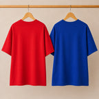 Pack of 2 Casual T-Shirts | Oversized Printed T-Shirt Combo Pack |  TT-015