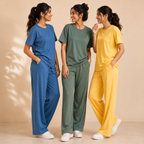 3 T-Shirt With Trouser Daily Wear Combo ( T2 )