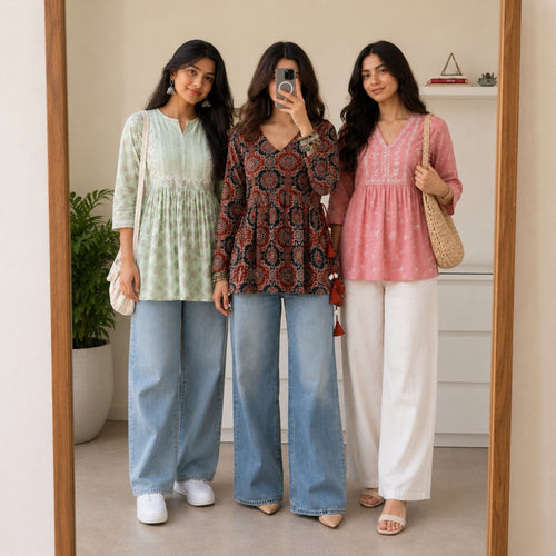 3 Short Kurtis, One Perfect Combo | SK-02