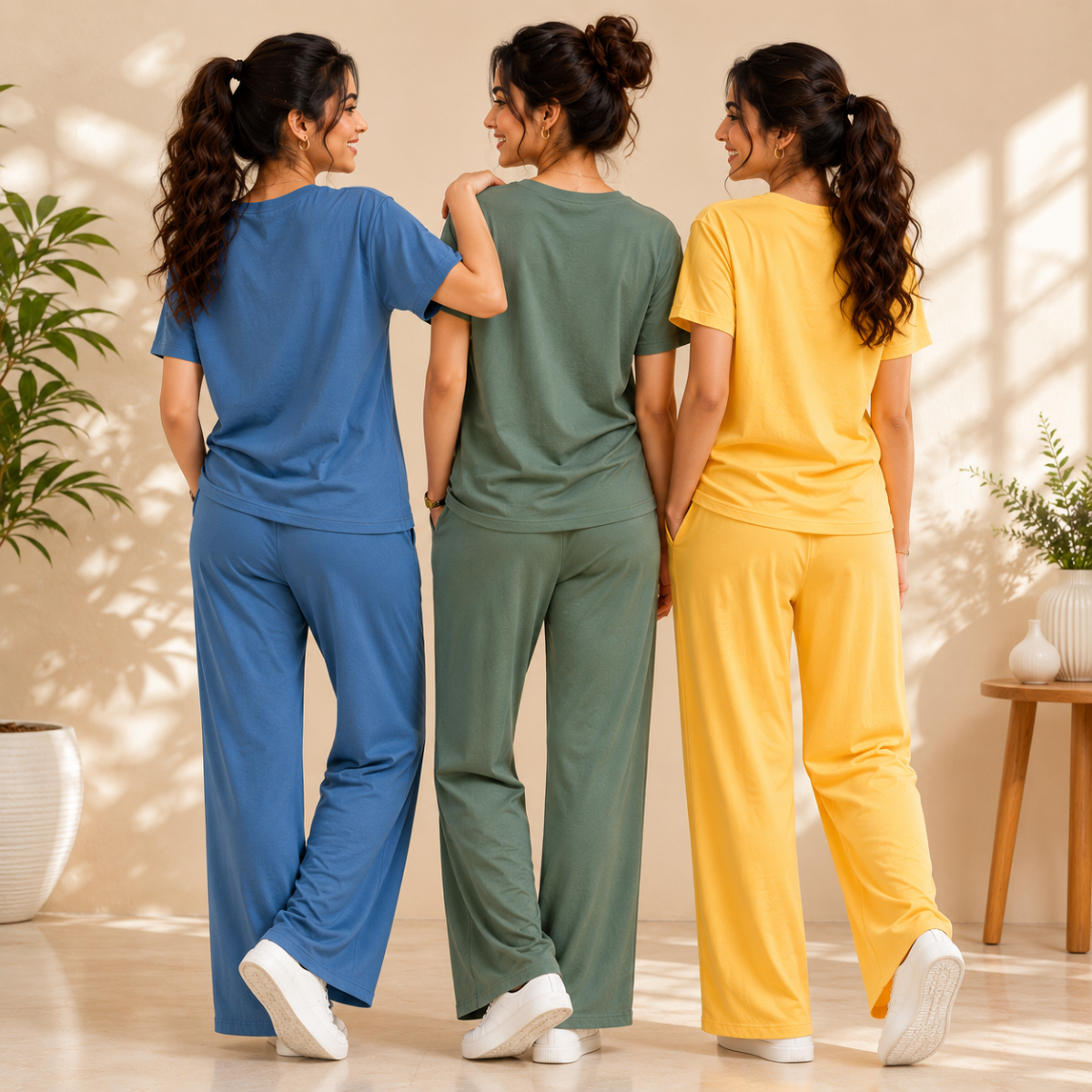 3 T-Shirt With Trouser Daily Wear Combo ( T2 )