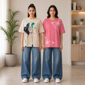 Oversized Printed T-Shirt Combo Pack | 2 Stylish Tees | TT-02