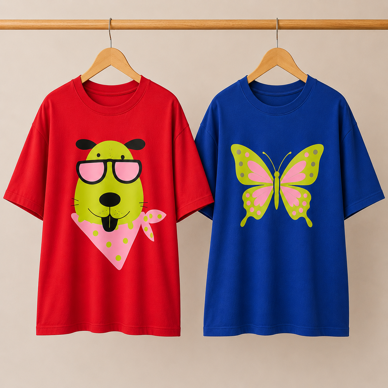 Oversized Printed T-Shirt Combo Pack | Pack of 2 T-Shirts | TT-03