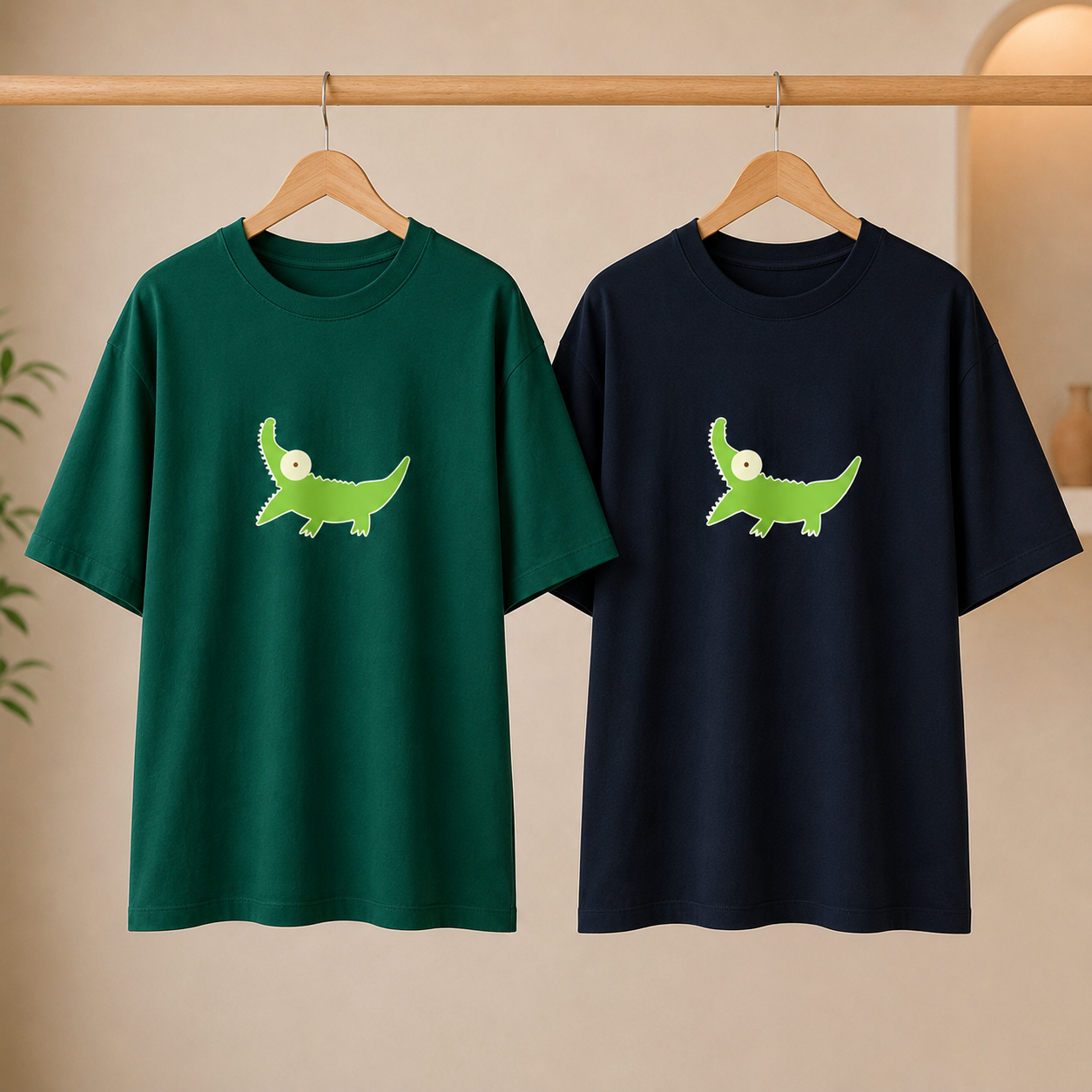 Oversized Printed T-Shirt Combo Pack | Pack of 2 Casual T-Shirts | TT-05